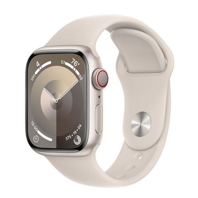 Apple Watch Series 9 Gps + Cell 41Mm Starlight Alum Case W/ Starlight S/M Sport Band