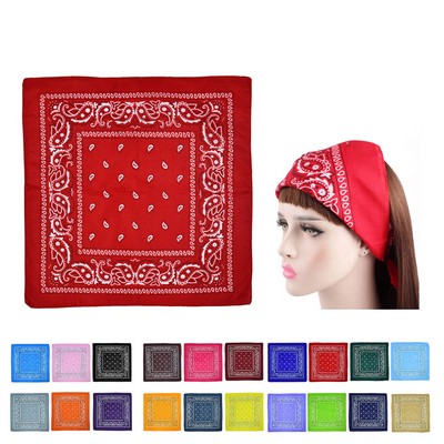 Paisley Polyester Bandana