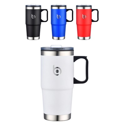 Union Printed - 24 oz SS Travel Mug SS Bottom - Laser Engraved
