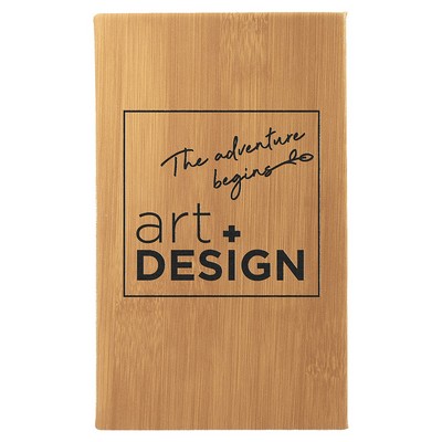 Leatherette Sketch Book with Unlined Notepad