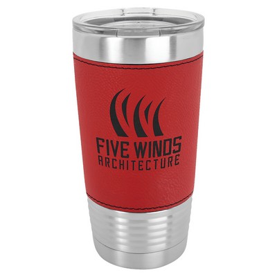 Polar Camel 20 oz. Laserable Leatherette Tumbler
