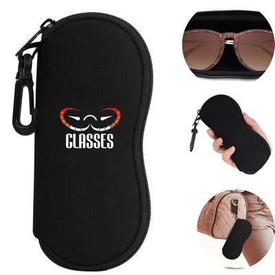 Light Neoprene Zipper Eyeglass Case