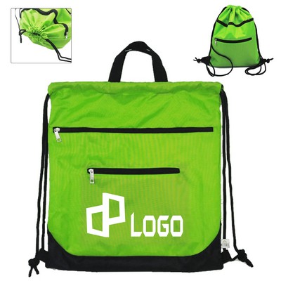 13.39X15.75" Oxford Fabric Drawstring Backpack