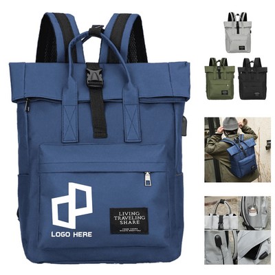 Forest-Style College Backpack