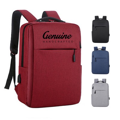 Snow Yarn Polyester Laptop Backpack