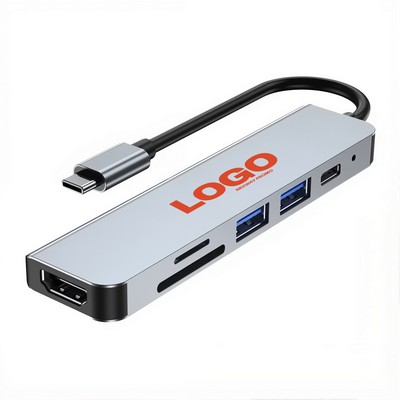 6-in-1 USB C Multiport Adapter with HDMI