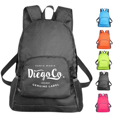 Waterproof Foldable Lightweight Hiking Backpack with Nylon Material