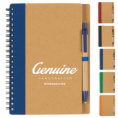 Horizontal Line Hardcover Spiral Notebook