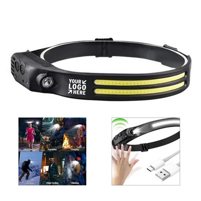 Rechargeable Headlamp LED With Motion Sensor