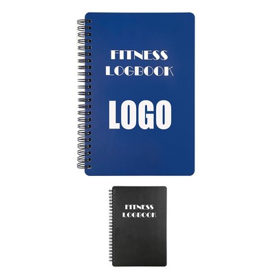 A5 Custom Spiral Bound Paper Fitness Journal Workout Planner Log Notebook