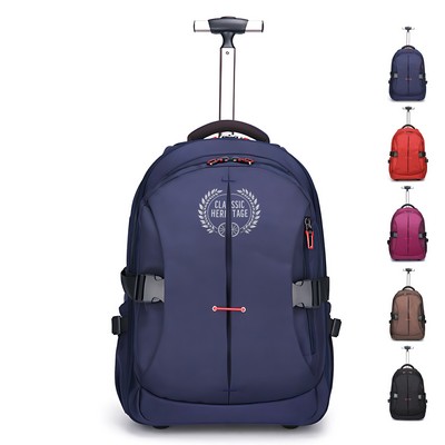 Polyester Ripstop Rolling Backpack