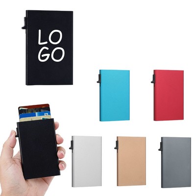 Slim Aluminium Pop Up Card Holder Case