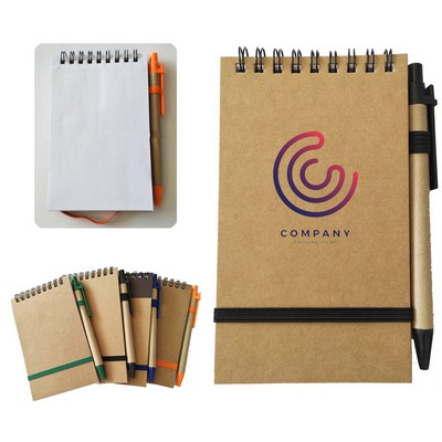 Custom Coil Notebook With Pen