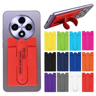 Silicone Phone Wallet with Stand