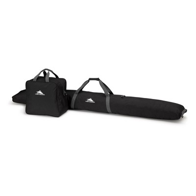 High Sierra Ski Bag & Boot Bag Combo Black/Mercury