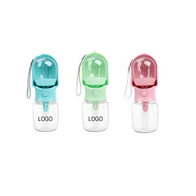 Portable Pet Water Bottle with Food Container