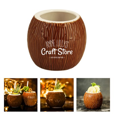 17.5oz Coconut Ceramic Cocktail Cup