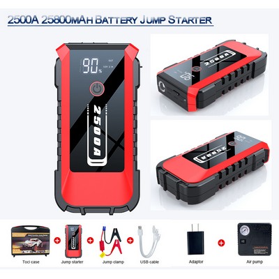 Portable 25800mAh Battery Car Jump Starter