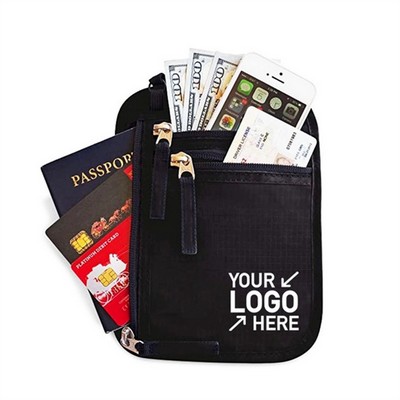 Travel Neck Wallet with RFID Blocking