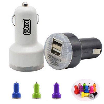 Dual USB Car Charger & Adapter