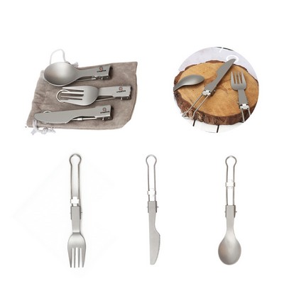 LiteTitan Outdoor Folding Flatware Set