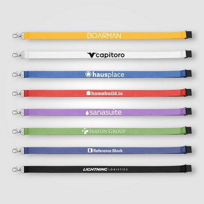 Elix rPET Breakaway Lanyard - 21.3" x 1" - Silkscreen
