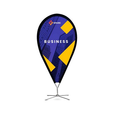 Pinpoint Flags Package with Cross Base with Water Bag (43" x 86")