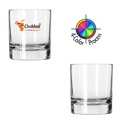 10 oz Heavy Base Rocks Glass / Old Fashioned Tumbler - Dishwasher Safe - Full Color