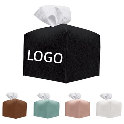 PU Leather Tissue Box