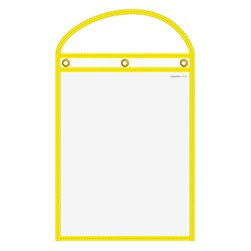 Yellow Neon-Stitched Work Ticket Holder