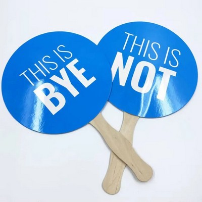 Double-Side Printing Paper Fan