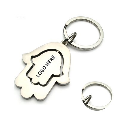 Floral Swirl Keychain