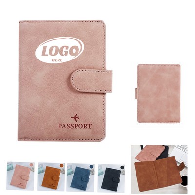 Passport Holder With Buckle for Travel