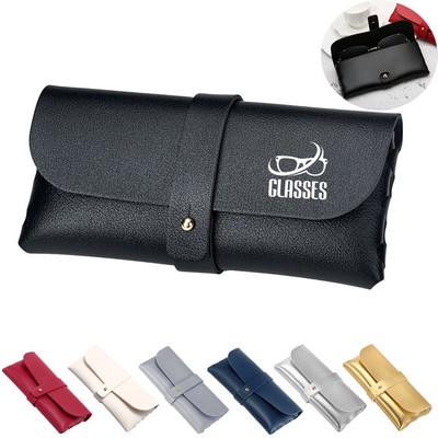 PU Soft Leather Eyeglass Case