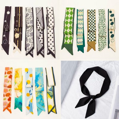 Versatile Long Scarf: Necktie, Hairband, Handbag Wrap & More