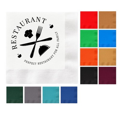 Custom 5" Cocktail Napkins | 3-Ply Printed Beverage Napkins | Bulk Bar, Wedding & Event Giveaway