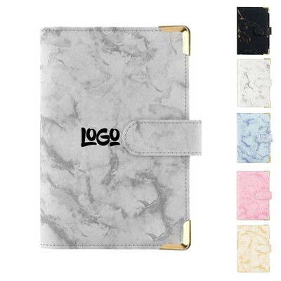 A6 PU Leather Marble Binder Set