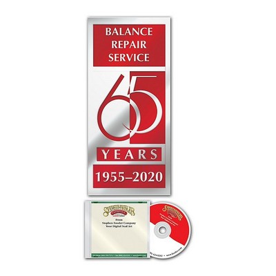 Fosler® Seals Digital Rectangle Anniversary Seals