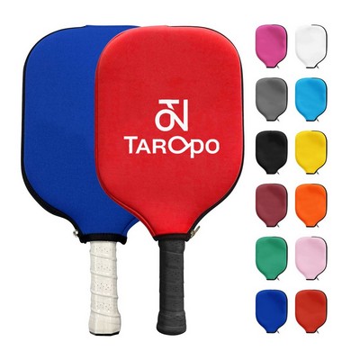 11 4/5" Rubber Pickleball Paddle Case W/ Zipper Closure