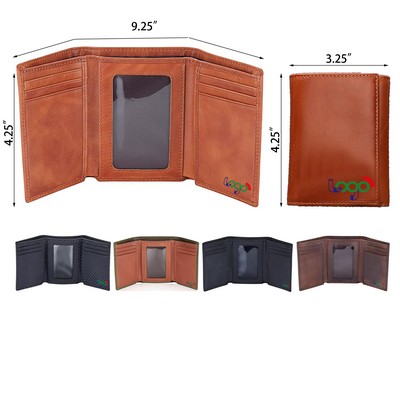 Trifold Leather Wallet