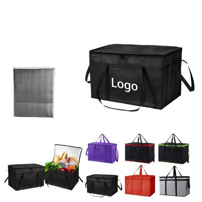Large Capacity Non Woven Insulated Bag With Base Panel