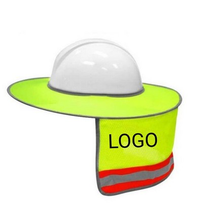 Hard Hat Sunshield Neck Sunshade Cover with Reflective Strip
