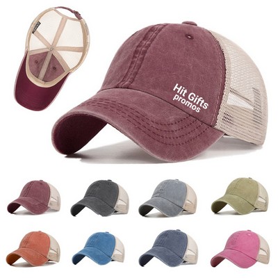 Breathable Mesh Ponytail Cap