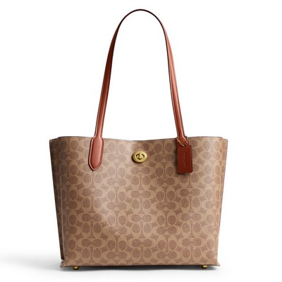 Coach Coated Canvas Signature Willow Tote