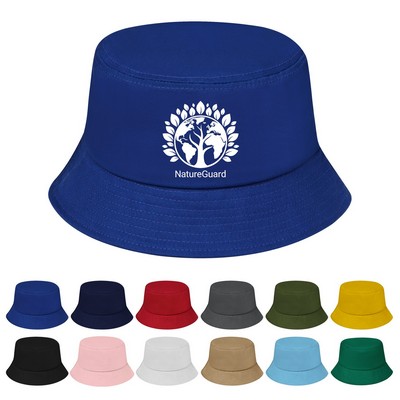 Unisex 100% Cotton Twill Summer Bucket Hat