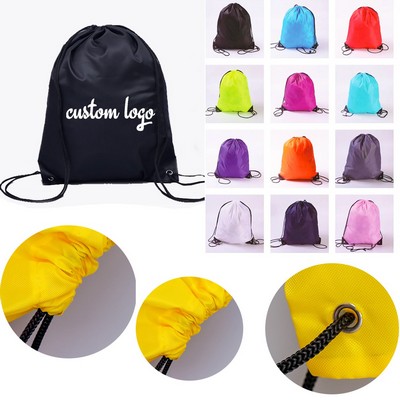 Reusable Colorful Drawstring Polyester Bag