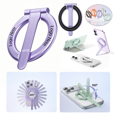 Custom Zinc Alloy Magnetic Ring Stand Ultra Thin 360° Rotation