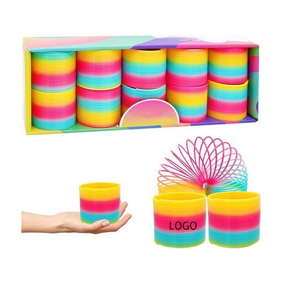 Plastic Rainbow Coil Spring Party Favor for Kids