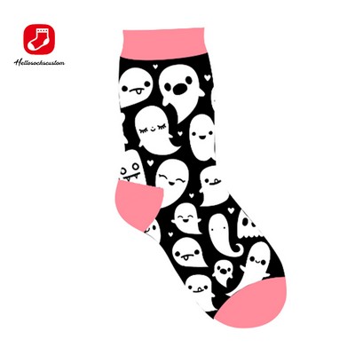 High Quality Custom Design Cotton Designer Dress Fun Socks