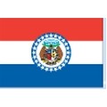 5'x8' Missouri State Nylon Outdoor Flag - Style C